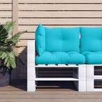 vidaXL Palletkussens 3 st oxford stof turquoise, Verzenden, Nieuw