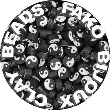 Fako Bijoux - Klei Kralen Yin Yang - Figuurkralen -, Verzenden, Nieuw