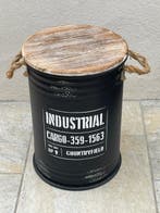 Tabouret - Bois, Métal - Tabouret coffre