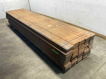 Veiling - 15x Douglas plank blokhutprofiel 400x19,5x2,8cm, Bricolage & Construction, Bois & Planches