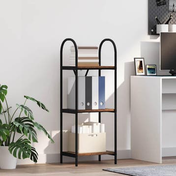 vidaXL Boekenplank 3-laags 40 x 30 x 109 cm Bewerkt hout, Verzenden