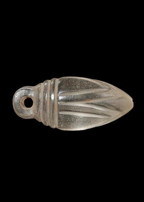Oude Egypte, late periode Bergkristal Floral Amulet (Zonder, Antiek en Kunst, Antiek | Overige Antiek