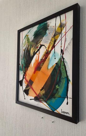 Liesens - Golden Summer (Handpainted on canvas met lijst), Antiek en Kunst