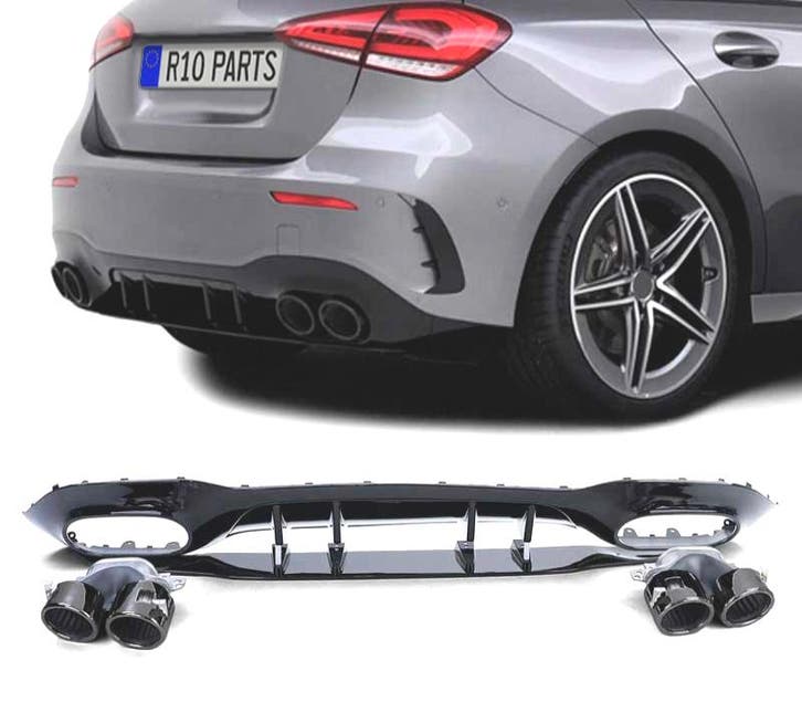 DIFFUSEUR MERCEDES CLASSE A W177 18- LOOK A45 AMG NOIR BRILL, Auto-onderdelen, Carrosserie, Verzenden