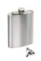 Zakflesje Mini Trechter 118 ml 4 Oz RVS Flesje Platvink Zakf, Ophalen of Verzenden, Nieuw