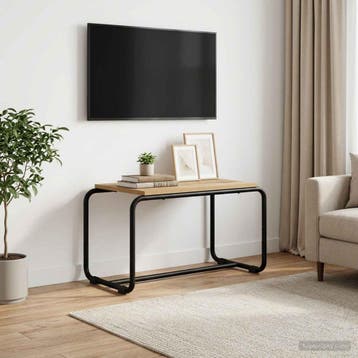 vidaXL TV Stand 60 x 35,5 x 42 cm Artisanaal eiken Bewerkt, Verzenden, Nieuw