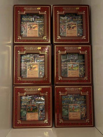 Box - 6 NEW BOXES! BIG AUCTION! Charizard ex Super-Premium, Nieuw