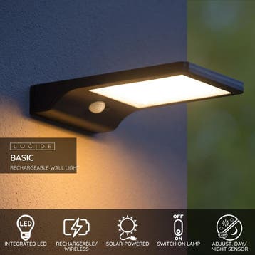 Lucide BASIC - Wandlamp - Zonne-energie - LED -, Verzenden