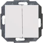 KOPP Athenis dubbele wisselschakelaar 2-knops inbouw wit, Verzenden, Nieuw