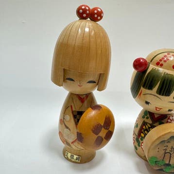 sculptuur, Creative Kokeshi Dolls,Hand Made Folk Art From