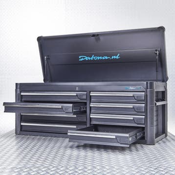 Datona Gereedschapskist tech-line 125 cm - Datona - Zwart, Ophalen of Verzenden