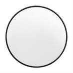 2dekans | Woltu ronde wandspiegel - 71 x 71 cm - zwart –, Huis en Inrichting, Woonaccessoires | Spiegels, Ophalen of Verzenden