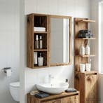 vidaXL Badkamer wandkast Oudhout 20 x 16 x 62,5 cm, Verzenden, Nieuw