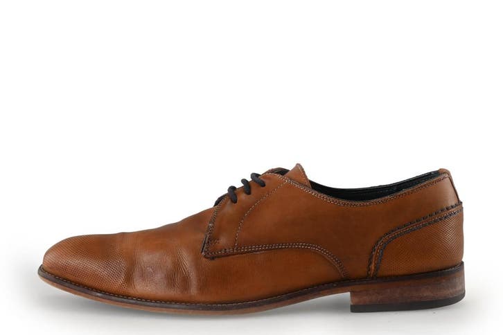 Manfield Veterschoenen in maat 43 Cognac, Kleding | Heren, Schoenen, Overige kleuren, Gedragen, Veterschoenen, Verzenden