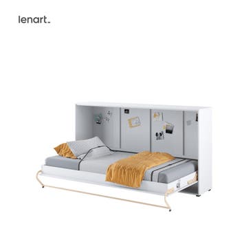 Lenart Concept Pro Horizontaal Opklapbed 90x200 - Wit