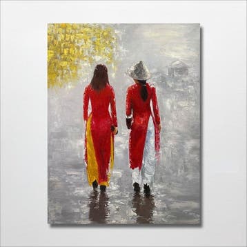 Nguyen Robert (1958) - Promenade Matinale 80 60 cm