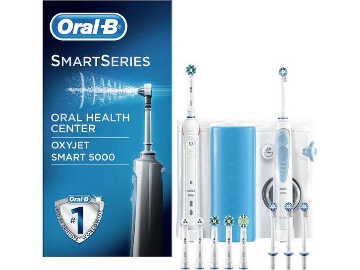 Oral-B Smart 5000 + Oxyjet Monddouche - Elektrische, Handtassen en Accessoires, Uiterlijk | Mondverzorging, Nieuw, Verzenden