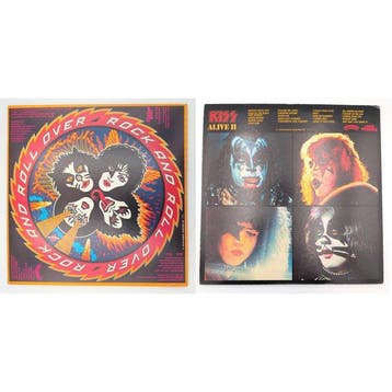 KISS - Kiss x2 LP Album set | Rock And Roll Over / Alive II, Nieuw in verpakking