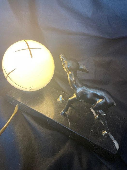 No Reserve Price - Lampe de table - Le Petit Faon - Marbre,, Antiek en Kunst, Kunst | Designobjecten