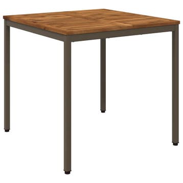 Tuindiner tafel 80x80cm - Massief acaciahout - 40% KORTIN..., Tuin en Terras, Verzenden, Zo goed als nieuw, Rechthoekig, Hout
