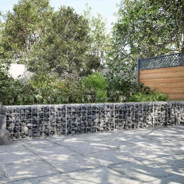 vidaXL Gabion met 3,5 mm Draad en 10x10 cm Gaas 650x50x50 cm, Verzenden, Nieuw
