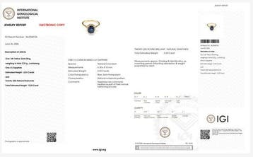 Zonder minimumprijs - Ring - 14 karaat Geel goud - 2.23ct.