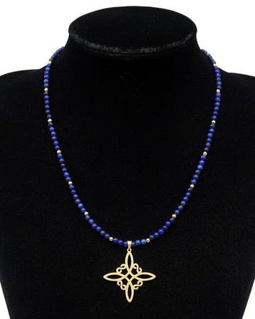 Lapis lazuli - Vloekbreker - Heilige Heksenknoop -