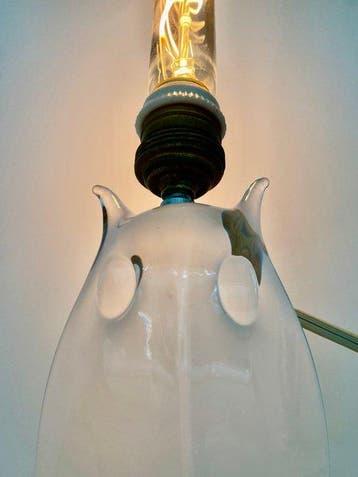 Daum - Lamp - Kristal - Uilvorm, Antiek en Kunst