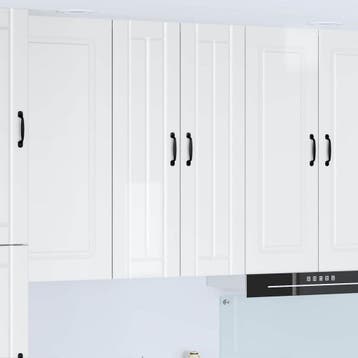 vidaXL Wandkast LUCCA Hoogglans Wit 60 x 31 x 100 cm Bewerkt, Verzenden