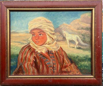 Boris Taslitzky (1911-2005) - Portrait orientaliste Jeune
