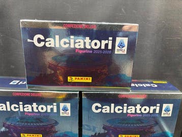Panini Lotto 5 Box Calciatori Panini 2025/26 Deluxe 300, Nieuw