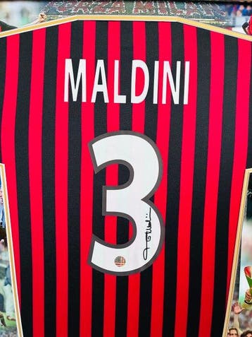 Paolo Maldini - Exclusif – Signé à la main – Maillot