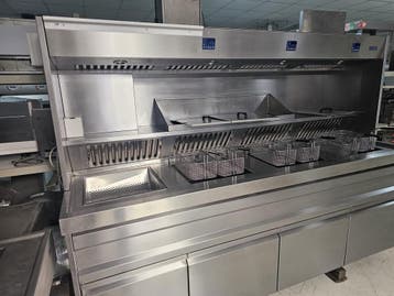 Hakto gereviseerde  Bakwand Friteuse 3x 2 manden + bakplaat, Ophalen of Verzenden, Nieuw in verpakking