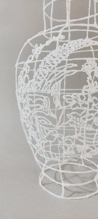Iris Lucia Design - Iris Lucia - Vase - Vase 3D avec fleurs, Antiek en Kunst, Kunst | Designobjecten
