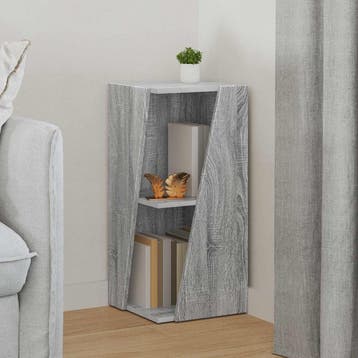 vidaXL Zijplank 33 x 32 x 70,5 cm Bewerkt hout Grijs Sonoma, Verzenden, Nieuw