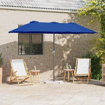 vidaXL Tuinparasol 370 x 197 x 239 cm Polyester en Aluminium, Verzenden, Nieuw