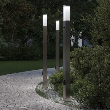 vidaXL Bolderverlichting met sensor en stopcontact 3 stuks, Verzenden