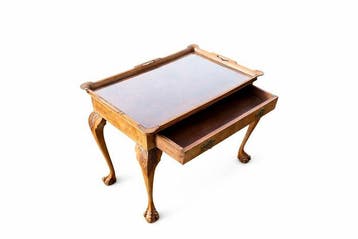 Table dappoint - Noyer - Majordome antique des années, Antiquités & Art