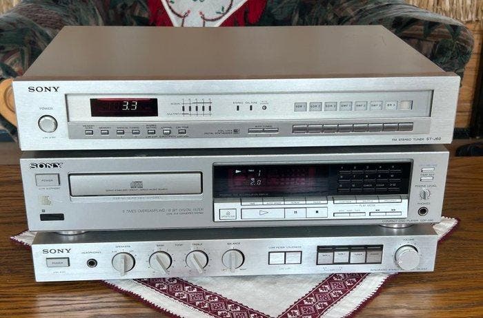 Sony - ST-J60 / CDP-590 / TA-AX2 Hifi-set - Diverse modellen, TV, Hi-fi & Vidéo, Radios