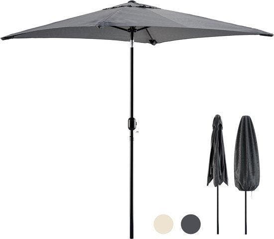 2dekans | Tristar Stokparasol - Vierkant - 200x200cm -, Tuin en Terras, Parasols, Ophalen of Verzenden