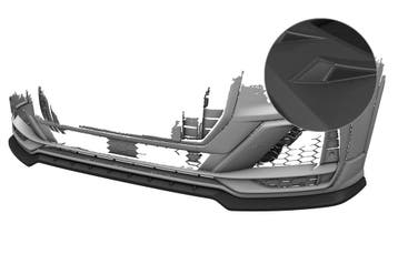 Cup spoilerlip met ABE voor Audi SQ2 (GA) CSL839-L, Verzenden