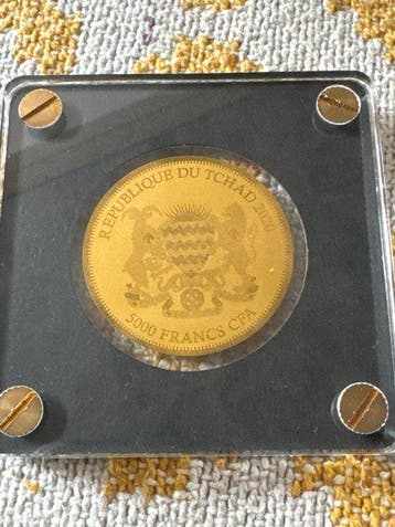 Tsjaad. 5000 Francs 2020 Springbock, 1/200 Oz (.999) (Zonder, Postzegels en Munten
