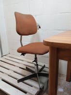 Stoel - Vintage bureaustoel - Metaal, Textiel, Antiek en Kunst