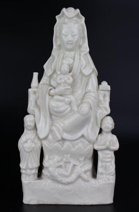 Blanc de Chine Guanyin - Porselein - China - Kangxi, Antiquités & Art, Antiquités | Autres Antiquités