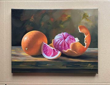 Sergey Kolodyazhniy (XX-XXI) - Still life with grapefruits
