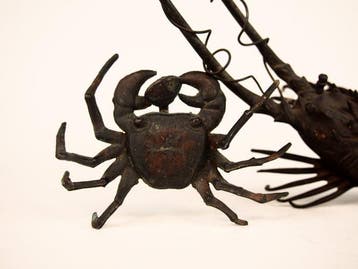 Brons - Symbolen van levensduur en voorspoed<br>Kreeften en, Antiek en Kunst