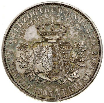 Allemagne, Anhalt-Dessau. Leopold IV Fryderyk (1817–1871). 1