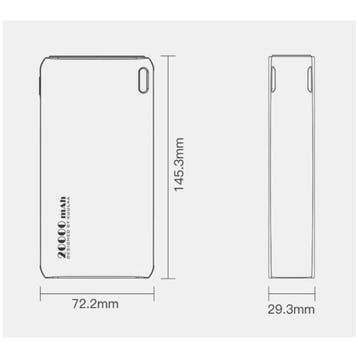 18W Powerbank 20.000mAh - PD/QC3.0 met 3 USB Poorten -, Verzenden