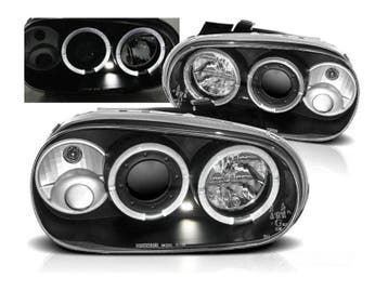 Angel Eyes koplampen Black geschikt voor VW Golf 4, Verzenden, Nieuw, Volkswagen