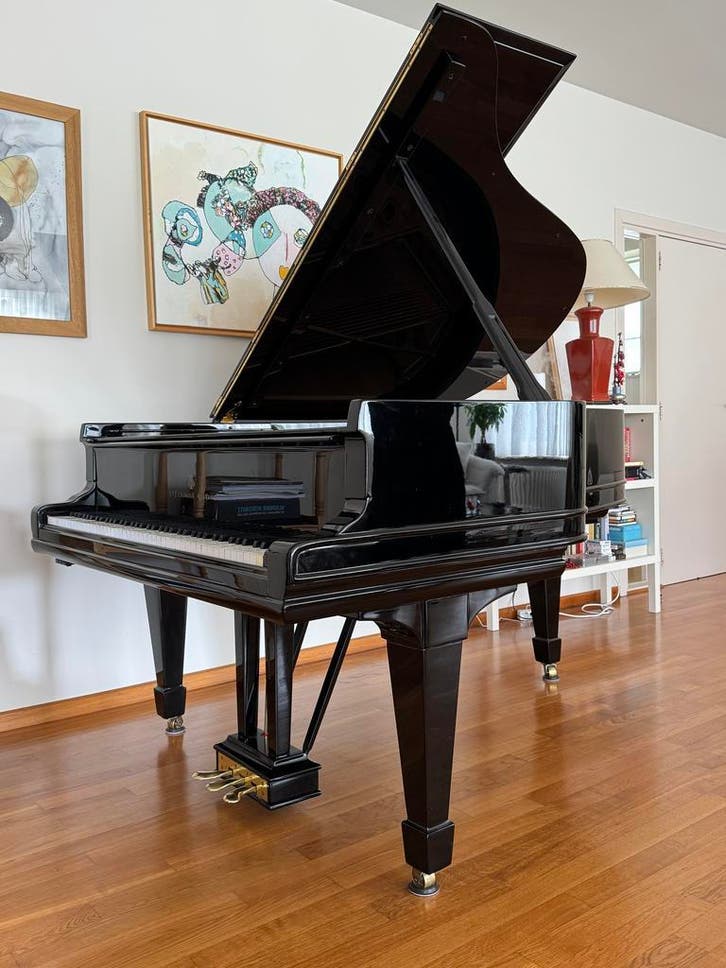 Steinway & Sons, model O, Muziek en Instrumenten, Piano's, Hoogglans, Zwart, Gebruikt, Vleugel